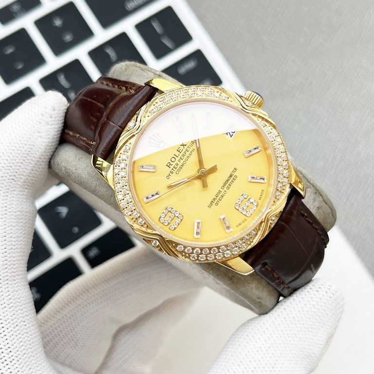 The watch is equipped with imported movement (zero return), thickness of 10 millimeters, ultra-thin Italian cowhide leather, so you can wear more comfortable! Send the goddess the best style                 Please recogn