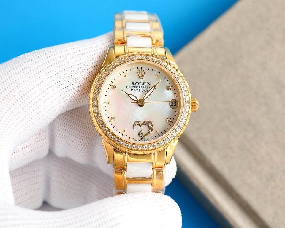 Explosive recommended - interpretation of a hundred changes of the goddess, the best women's models of the year Rolex new ROLEX fashion women's watch simple three hands night time super luminous   unique  3   word positi