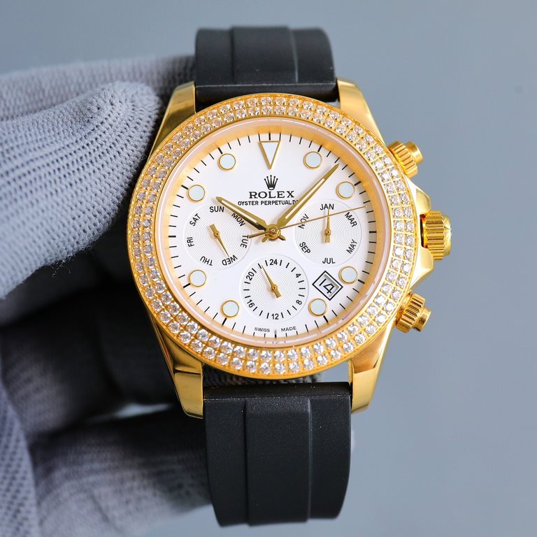 A small amount from WO has arrived! New Rolex Cosmo Chrono Ditonner Star 40 Series - 904 Steel Pavéd Diamonds1 The whole watch is densely encrusted with top quality Swarovski diamonds, c second to the details and workman