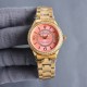 Rolex - New R OLEX Lady Jewelry CollectionUpgraded V8 version with high-end sunburst dial Circle set 38 Wesselton diamonds [Rose] [Rose] Fashion women's watch Simple three hands.Night time super luminous   unique  3   wo