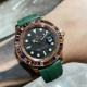 Rolex-ROLEX   Jeweled Circle custom-level reformulation of the water ghost to come [color] hand in hand with high-end jewelry factories, heavily inlaid with 72 black, green, sapphire corresponding color water ghost circl