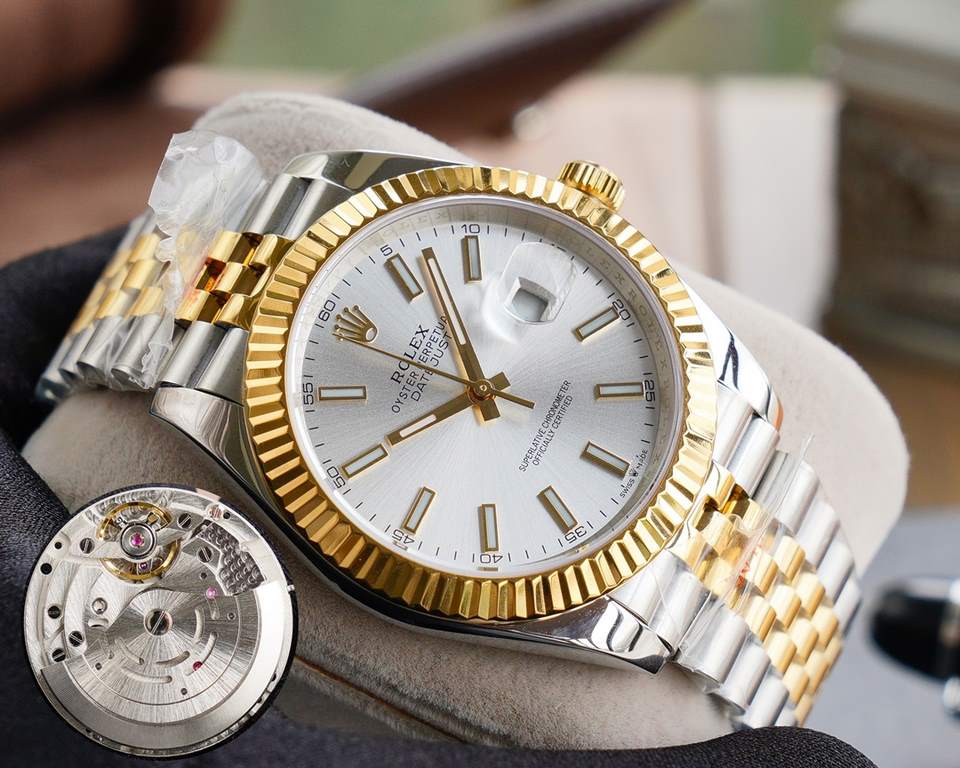 【High quality】 Rolex 41mm Logotype, 11 original open mold. Equipped with the 3255 original machine  movement, the latest model of the literal 6 letter position crown small logo.904L stainless steel case through careful p