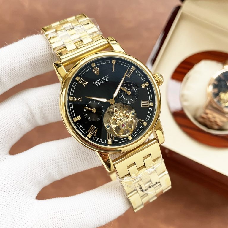 Rolex. Rolex Rolex boutique men's watches, large flywheel equipped with moon phase design, noble atmosphere, gentleman style, excellent quality, hot sale all over the city. Adopting automatic mechanical movement, top-gra