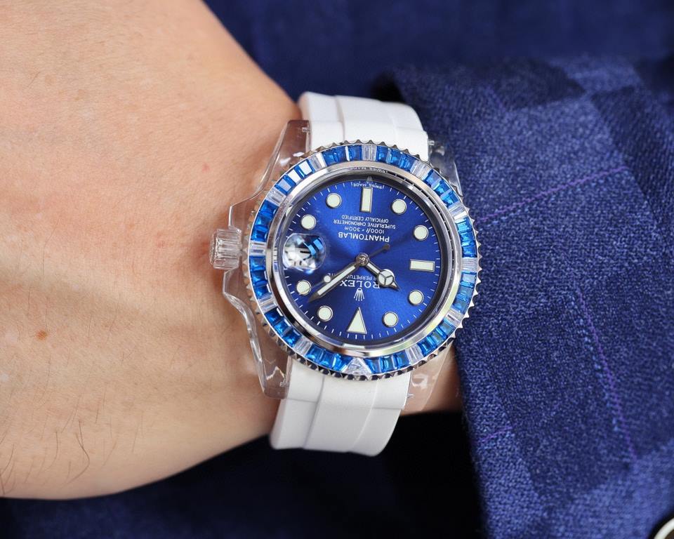 Rolex   Phantomlab modified masterpiece imported crystal glass crystal series, combined with elegant modern aesthetics and exquisite watchmaking technology, the first time to introduce imported crystal with excellent har