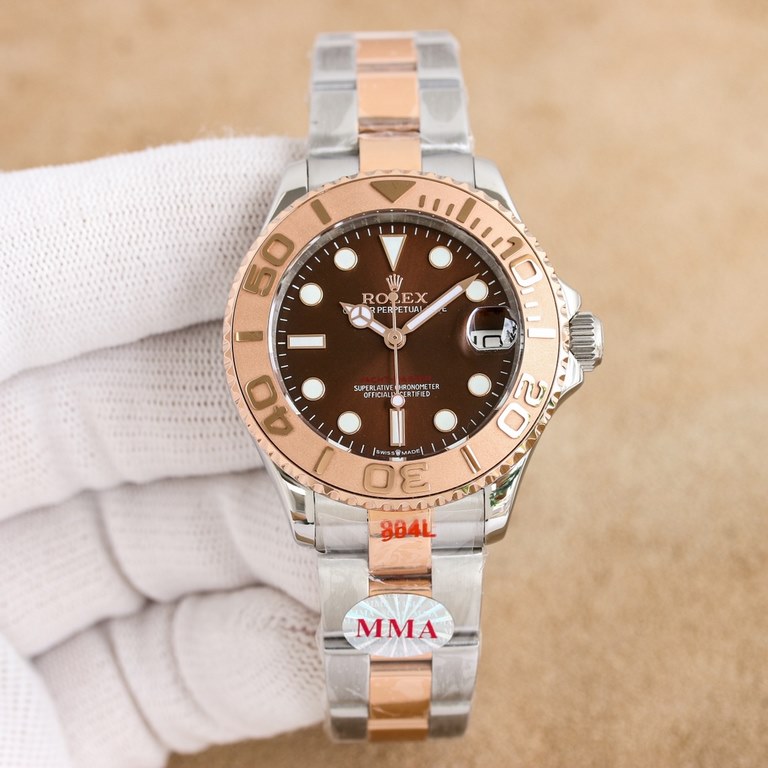 MMA Factory Rolex Yachtmaster Series m268621-Refined and unobtrusive with the new 2836 automatic mechanismDiameter 37mmWater resistance 5ATM water resistantGlass sapphireThe overall appearance of polished lines and angle