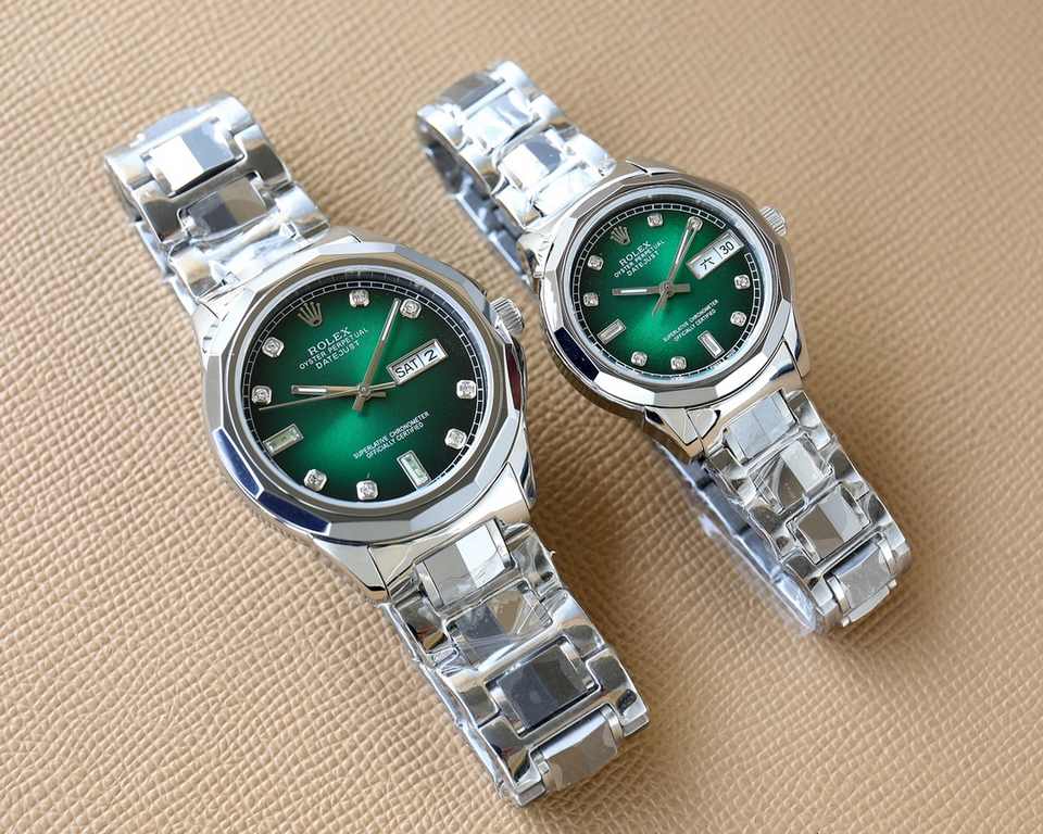 The latest couple watches   Rolex - ROLEX  Business Casual Men's Mechanical WatchesImported Japanese original Seiko machine316L steel case cover between tungsten steelSuper Sapphire GlassDiameter 42mm Women's 32mmGenuine