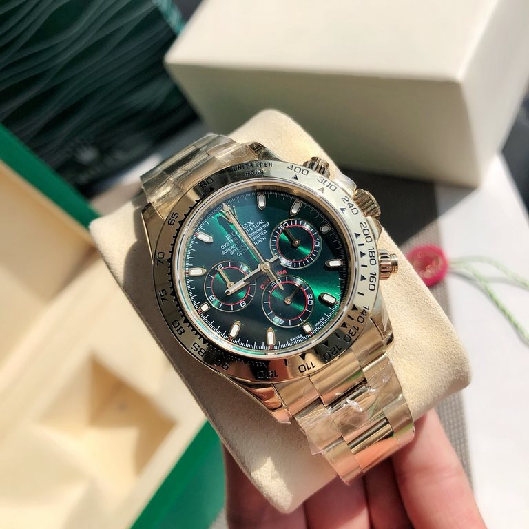 Batch with box Support Hong Kong, the United States direct mailRolex (ROLEX) watches Daytona series men's mechanical wristwatch steel belt Size 40cm depth waterproof 100 meters The highest version on the market using 413