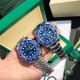 Wholesale box Support Hong Kong, U.S. direct mailRolex GMTThe blue circle blue face special modification model the highest version of the market! The focus of this model also lies in the bezel, one-piece ceramic ring, th