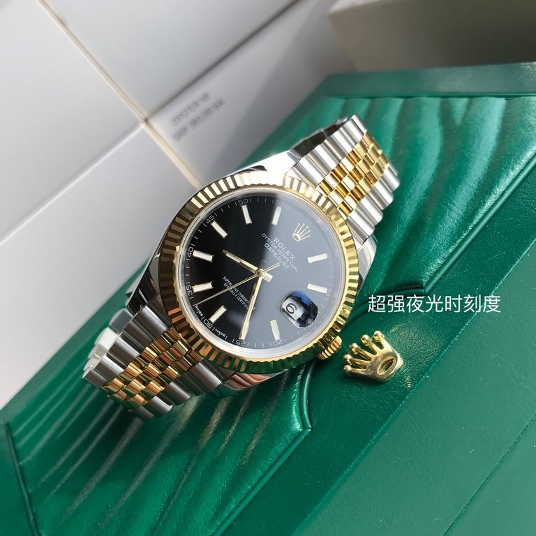 Wholesale box support Hong Kong, the United States direct mailRolex Rolex Logotype series men's watches, special channel bull goods! Dial size 41mm, equipped with Rolex Log original 3235 automatic mechanical movement, sc