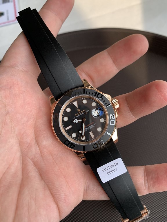 Support Hong Kong and USA direct mailThe gold watch is here! The word surface double crown anti-counterfeiting, the whole body clad in 18k rose gold! Thickness 5um, when it comes to the Rolex Yachtmaster series in the mo