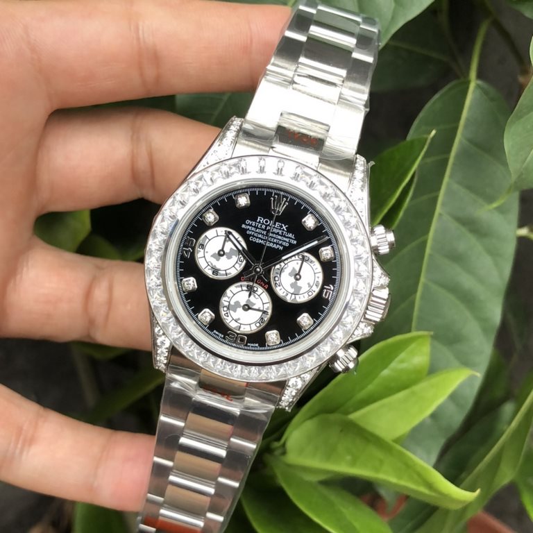 Exclusive  2  gear 7750 movement, no calendar gap!PCP Factory Rolex Daytona modified black customized version, Dandong movement timing stability, the entire table of the highest domestic specifications of high hardness c