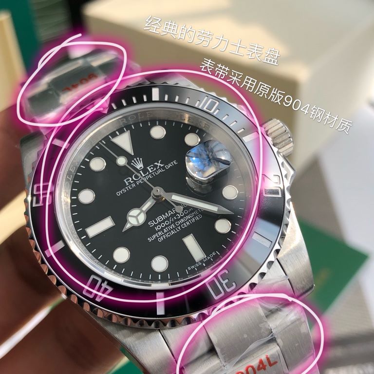 Rolex Negro, without further ado, zoom in on the details.