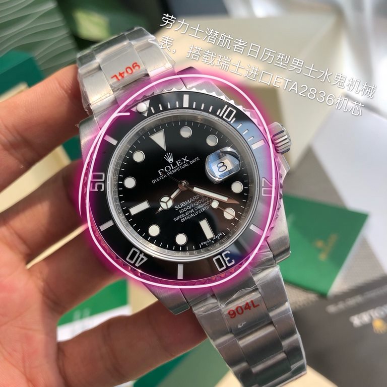 Rolex Negro, without further ado, zoom in on the details.