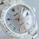 Rolex full diamond log replica highest version! Square diamond bezel and designed with higher-end setting process! The highest degree of one-to-one reproduction! Dial rainbow stripe diamond star design, 41mm diameter! Eq