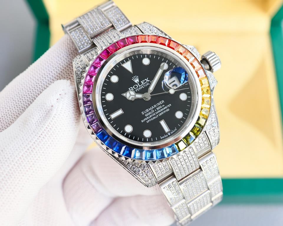 The same. The Rolex ROLEX Aquatimer is the most precious watch in the Rolex collection!The Rolex ROLEX Aqua Ghost is the jewel of the gem-set watch collection. The timeless yellow gold watch is set with the rarest diamon