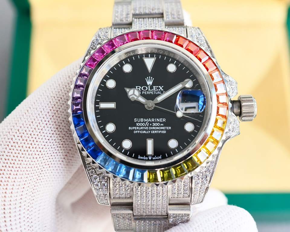 The same. The Rolex ROLEX Aquatimer is the most precious watch in the Rolex collection!The Rolex ROLEX Aqua Ghost is the jewel of the gem-set watch collection. The timeless yellow gold watch is set with the rarest diamon