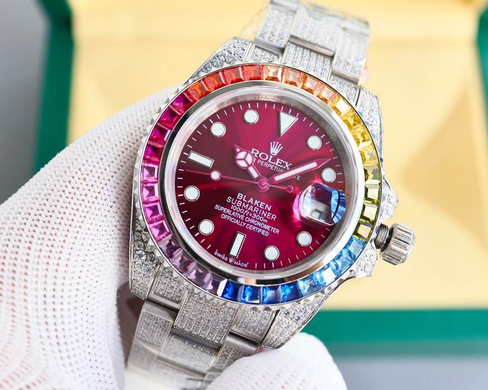 The same. The Rolex ROLEX Aquatimer is the most precious watch in the Rolex collection!The Rolex ROLEX Aqua Ghost is the jewel of the gem-set watch collection. The timeless yellow gold watch is set with the rarest diamon