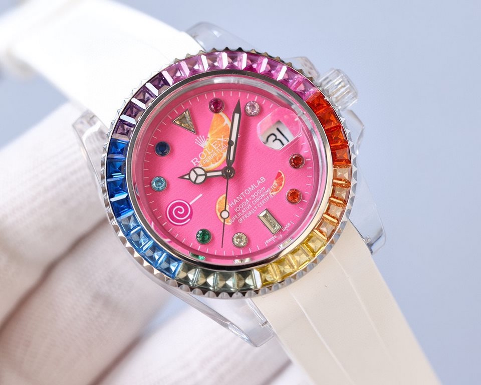 Rolex   Phantomlab modified masterpiece imported crystal glass crystal series, combined with elegant modern aesthetics and exquisite watchmaking technology, the first time to introduce imported crystal with excellent har