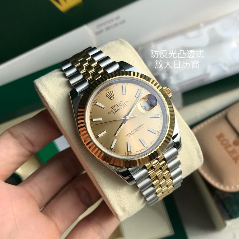 Wholesale box support Hong Kong, the United States direct mailRolex Rolex Logotype series men's watches, special channel bull goods! Dial size 41mm, equipped with Rolex Log original 3235 automatic mechanical movement, sc