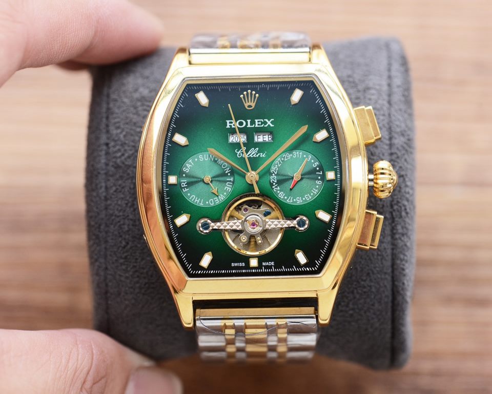 The new tonneau product is on sale    Newest】：Rolex   multifunctional design 【Type】：Boutique men's watches[Strap] 316 stainless steel bracelet[Movement] High-end automatic mechanical movement[Mirror] mineral reinforced g