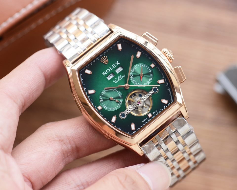 The new tonneau product is on sale    Newest】：Rolex   multifunctional design 【Type】：Boutique men's watches[Strap] 316 stainless steel bracelet[Movement] High-end automatic mechanical movement[Mirror] mineral reinforced g