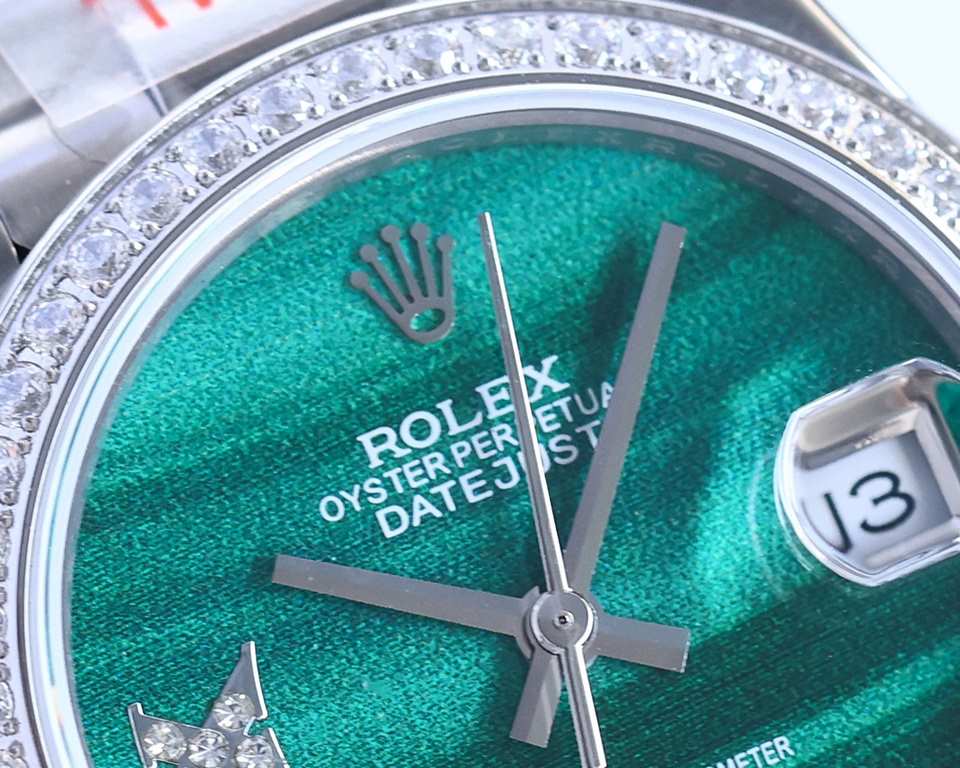 Taiwan factory upgraded version   the opening of the year masterpiece non-market quality original molding the highest version of the market Rolex Rolex log type series full of stars with diamonds mechanical men's watches