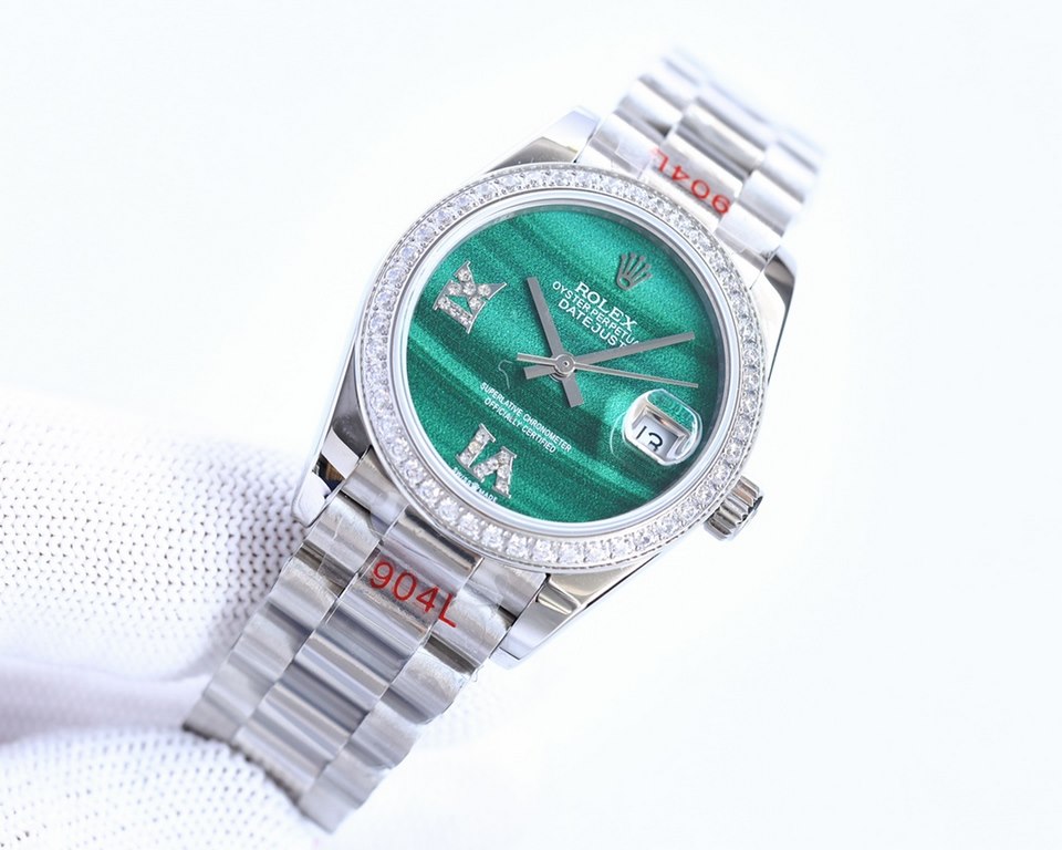 Taiwan factory upgraded version   the opening of the year masterpiece non-market quality original molding the highest version of the market Rolex Rolex log type series full of stars with diamonds mechanical men's watches