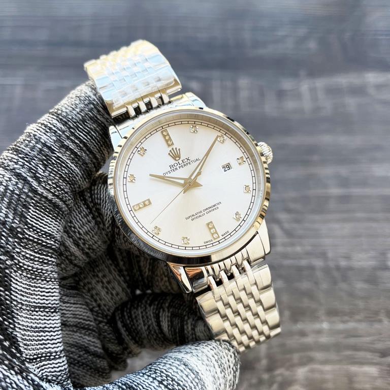 Brand Rolex (three needle new, business and leisure) luxury atmosphere type exquisite men's watches (new) Strap real cowhide strap (comfortable)  361 steel strap (durable) movement imported Citizen movement) Material sap