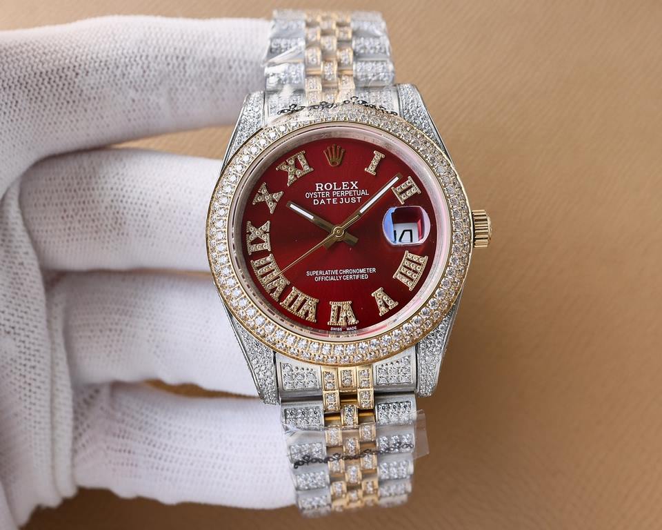 . Rolex ROLEX Luxury Ultimate Starburst Edition Hand-set and hand-built, the case and bracelet are fully encrusted with diamonds. Interpretation of luxury quality, dazzling, glamorous bloom. Movement domestic machine sta