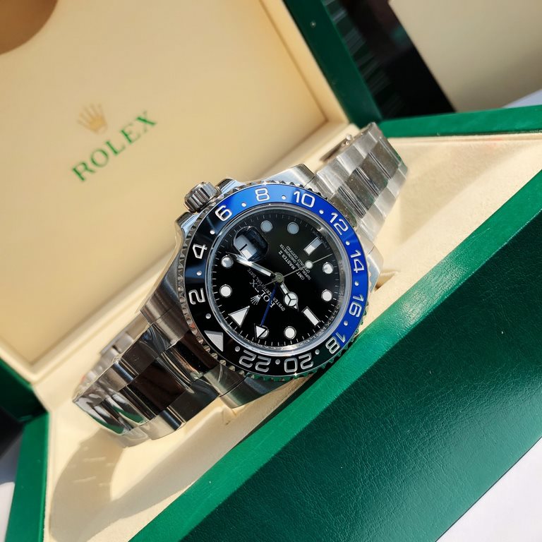 Wholesale box Support Hong Kong, U.S. direct mailRolex GMTThe highest version of the market! The focus of this model also lies in the bezel, one-piece ceramic ring, the bezel spliced ceramic ring is very difficult to two