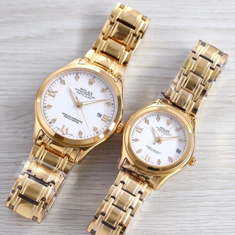 Rolex Classic Couples   Watch Wristwatch! NEW!  8    Swarovski kite diamonds with Roman studs! Make you read the time more clearly and conveniently! Double dividing sapphire   anti-scratch mirror!   built-in original imp