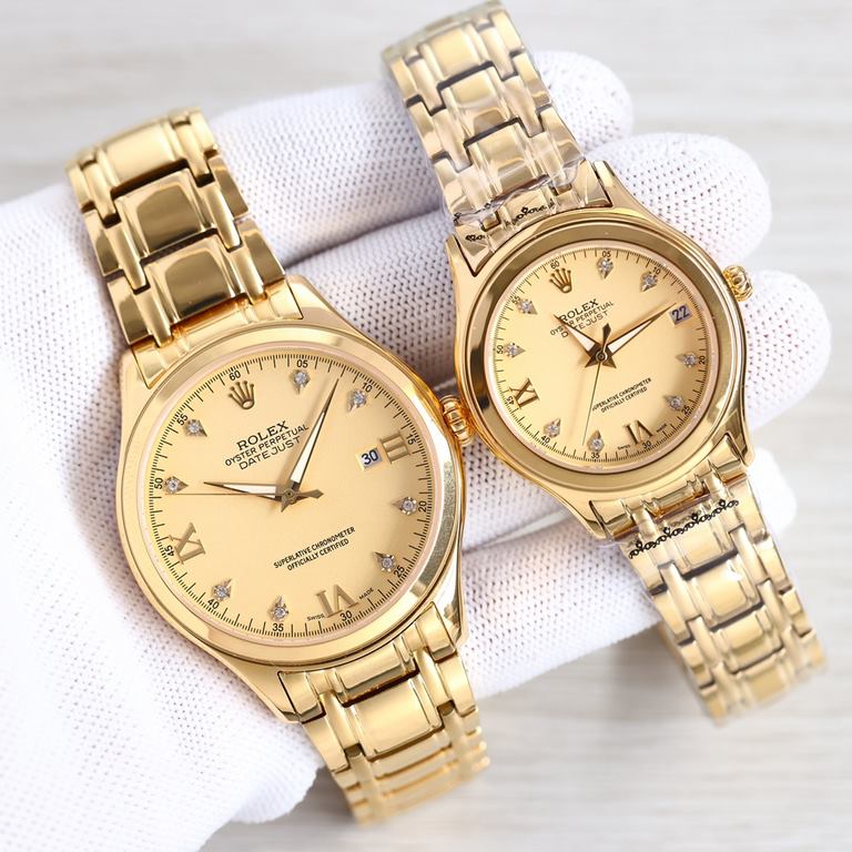 Rolex Classic Couples   Watch Wristwatch! NEW!  8    Swarovski kite diamonds with Roman studs! Make you read the time more clearly and conveniently! Double dividing sapphire   anti-scratch mirror!   built-in original imp