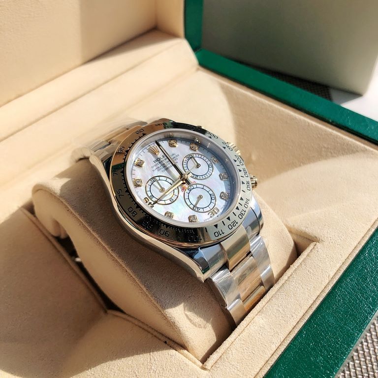 Batch with box Support Hong Kong, the United States direct mailRolex (ROLEX) watches Daytona series men's mechanical wristwatch steel belt Size 40cm depth waterproof 100 meters The highest version on the market, know the