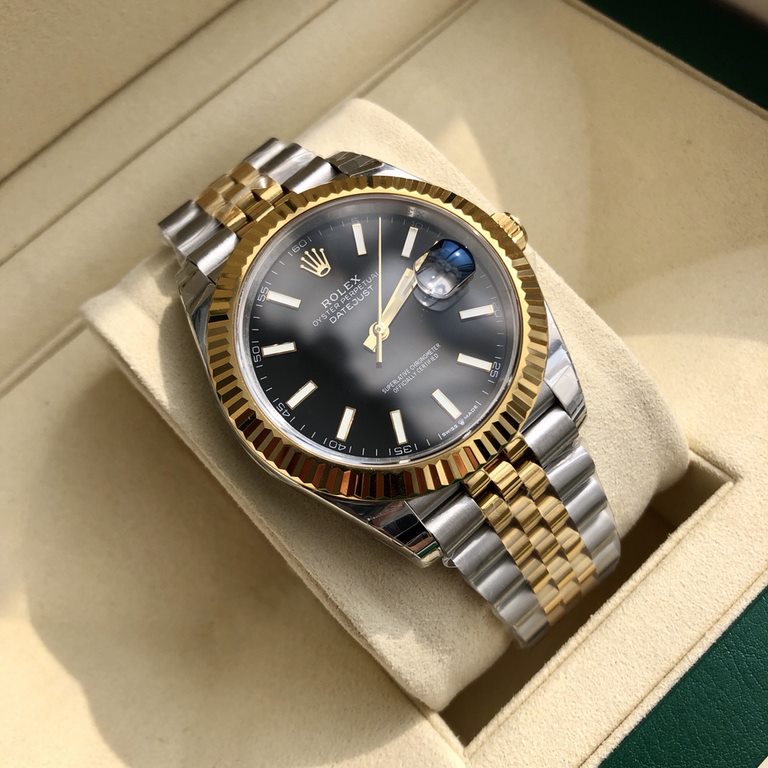 Wholesale box support Hong Kong, the United States direct mailRolex Rolex Logotype series men's watches, special channel bull goods! Dial size 41mm, equipped with Rolex Log original 3235 automatic mechanical movement, sc