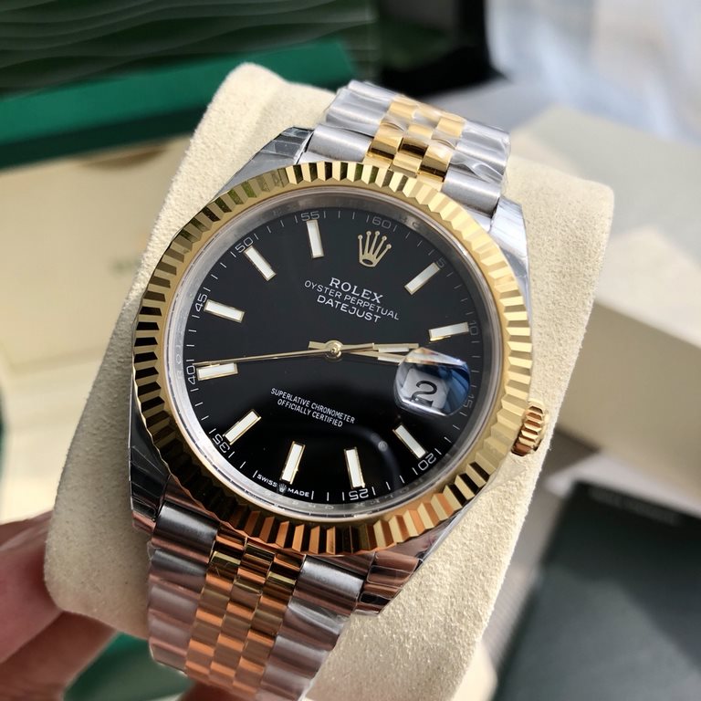 Wholesale box support Hong Kong, the United States direct mailRolex Rolex Logotype series men's watches, special channel bull goods! Dial size 41mm, equipped with Rolex Log original 3235 automatic mechanical movement, sc