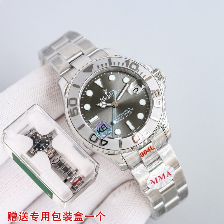 MMA Factory Rolex Yachtmaster Series m268621-Refined and unobtrusive with the new 2836 automatic mechanismDiameter 37mmWater resistance 5ATM water resistantGlass sapphireThe overall appearance of polished lines and angle