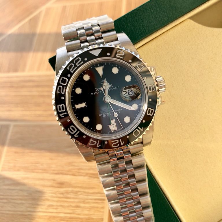 Batch match box Support Hong Kong, the United States direct mailRolex GMT  , color clash is really too good! The case and buckle are made of genuine steel combined with more durable and corrosion-resistant! Automatic mec