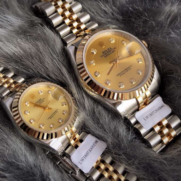 Batch with box support Hong Kong, the United States direct mailRolex logotype 116233 champagne plate diamonds, Swiss imported movement ETA2824 movement is very stable movement. Strap dial package 18K gold triangular pitt