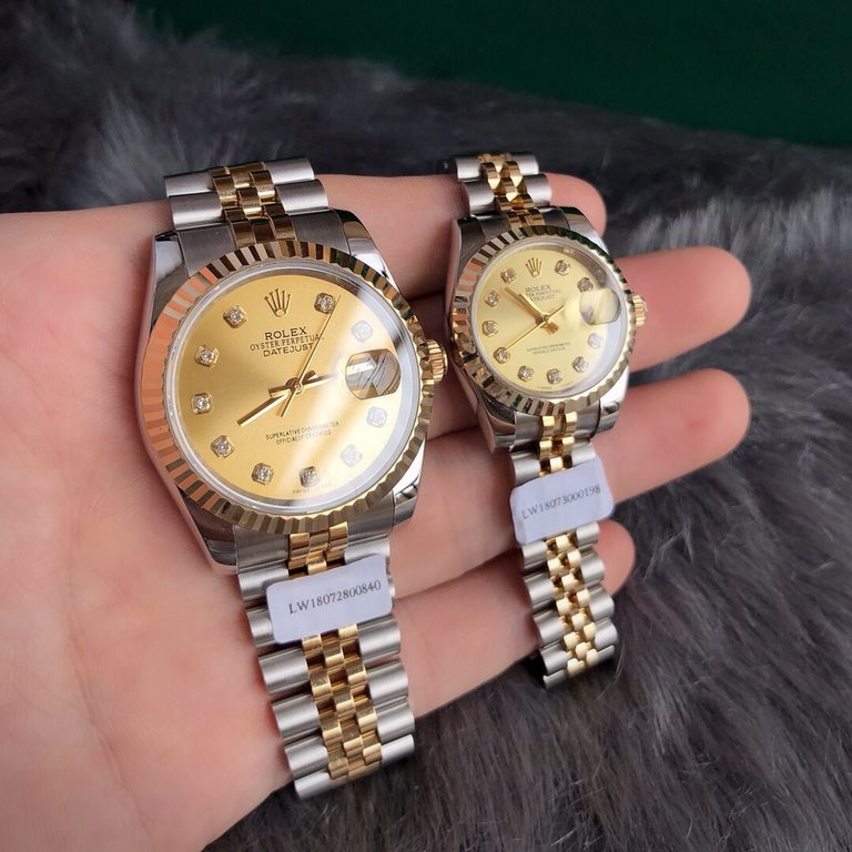 Batch with box support Hong Kong, the United States direct mailRolex logotype 116233 champagne plate diamonds, Swiss imported movement ETA2824 movement is very stable movement. Strap dial package 18K gold triangular pitt