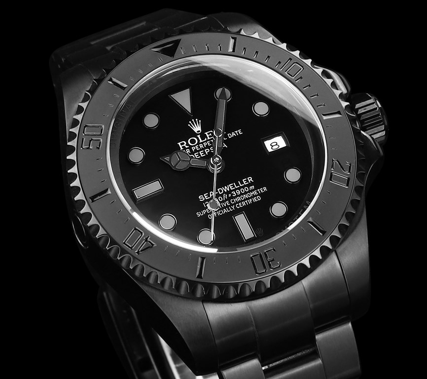 44mm Ghost King] Dare to try to create a new trend - BLAKEN Rolex SEA Deep Submarine Series overseas customized version - red and greenblue devil stunning arrival. According to the strong request of the majority of watch