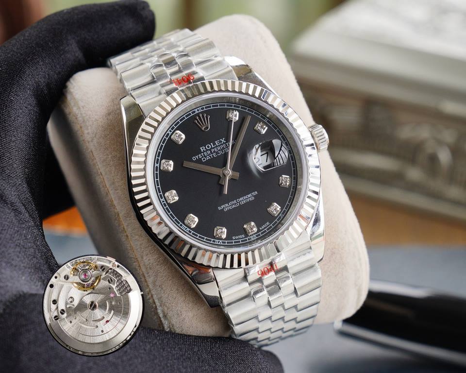 【High quality】 Rolex 41mm Logotype, 11 original open mold. Equipped with the 3255 original machine  movement, the latest model of the literal 6 letter position crown small logo.904L stainless steel case through careful p