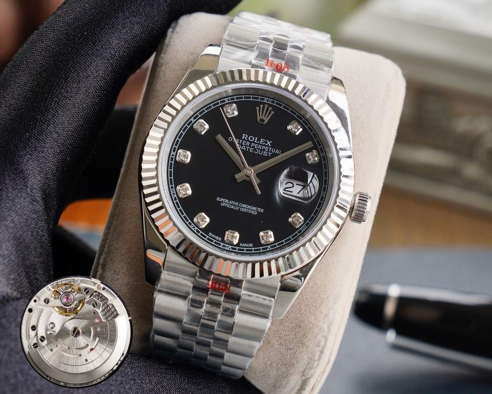 【High quality】 Rolex 41mm Logotype, 11 original open mold. Equipped with the 3255 original machine  movement, the latest model of the literal 6 letter position crown small logo.904L stainless steel case through careful p