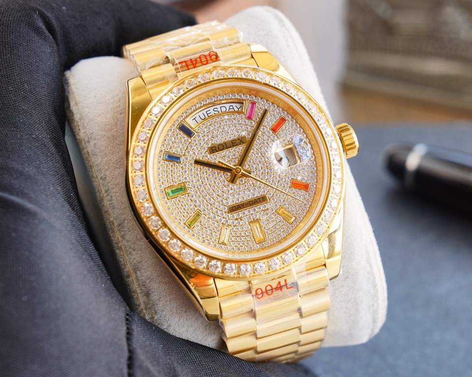 Taiwan factory   the opening of the year force V2 upgraded version of the non-market quality of the original version of the mold market the highest version of the Rolex Rolex log type series full of stars and diamonds me