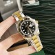 Top of the line gold clad model! Rolex Submariner series is a model of classic watches, this watch gold noble and bright and stainless steel solid and matchless in one, King Kong combination makes the watch more atmosphe