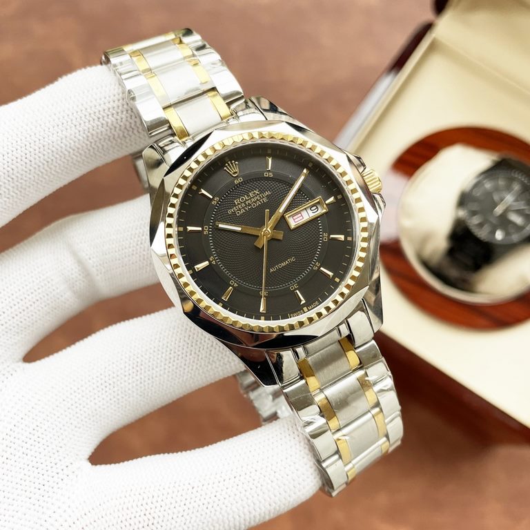 Same. Rolex Rolex boutique men's watches. Classic big three hands design, honorable atmosphere, gentleman style, excellent quality, hot sale all over the city. Using imported Citizen mechanical movement, top 316 steel ca