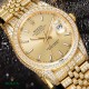 The highest version of the high-definition real photo journal full of diamonds models! 41mm diameter! Suitable for both men and women! Adopting 3255 automatic mechanical movement! Rolex luxury 18k nanotechnology! 5 group