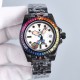 Replica one to one limited edition, rainbow diamond bezel mouth! Adopting the highest version of the real force set process (slightly loose non-glue paste diamond process) top watch brand ROLEX, case 40mm! Popeye Rolex y