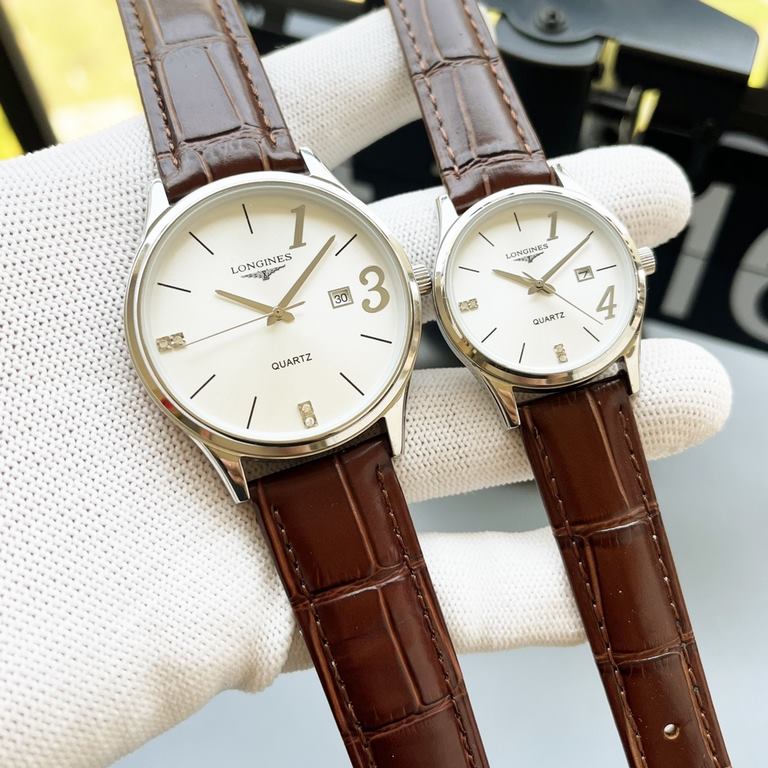 Longines   Couple's Watch Original Imported Quartz Movement Mineral Glass Mirror 316L Steel Case Diameter Men 40mm Women 30mm Thick 8mm   If the sun   stops its dazzling light today. Then a smile from you will light up m