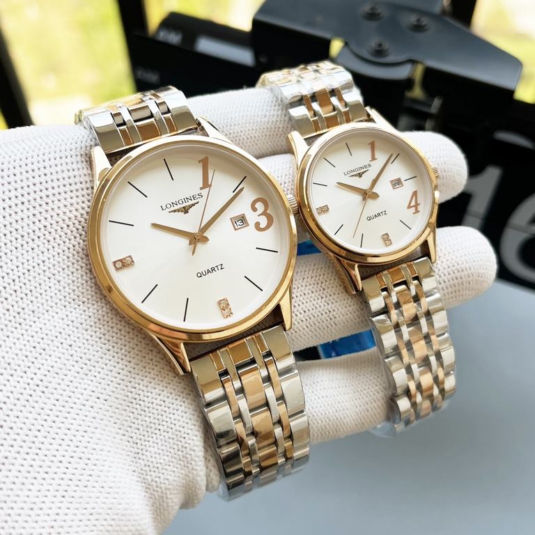 Longines   Couple's Watch Original Imported Quartz Movement Mineral Glass Mirror 316L Steel Case Diameter Men 40mm Women 30mm Thick 8mm   If the sun   stops its dazzling light today. Then a smile from you will light up m