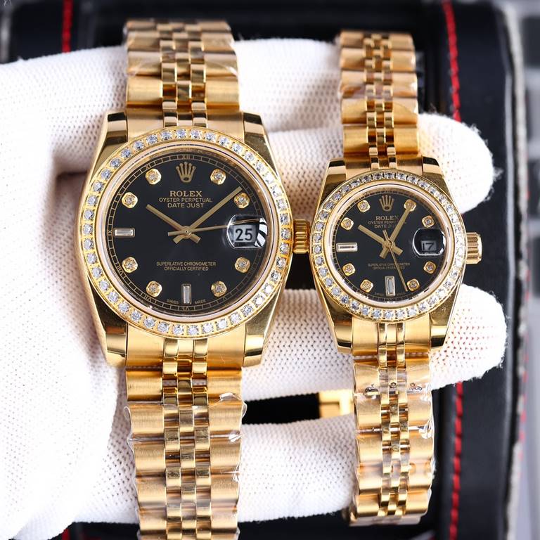 Rolex Rolex log type series, couples pair of watches  , Swiss machine quality 100% super waterproof luminescent sapphire glass back design, equipped with the original imported 8215 automatic movement, female 6T51 movemen